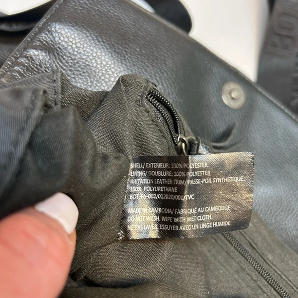 Botkier New York Trigger Nylon Small Black Mini Backpack Top Handle Bag Purse - Picture 7 of 10